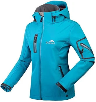 Женская куртка Softshell из термофлиса, Ветрозащитное пальто для пеших прогулок, бега, треккинга, кемпинга с капюшоном для занятий спортом на открытом воздухе