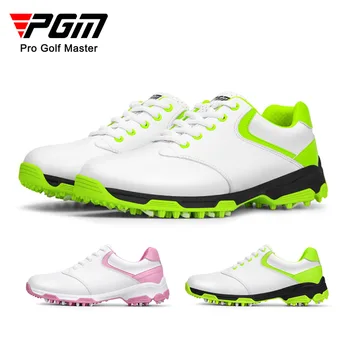 Женская обувь для гольфа PGM, нескользящая обувь для ногтей, водонепроницаемая, дышащая, удобная и мягкая