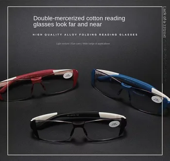 Женские Мужские портативные очки для чтения с диоптриями + 1,00 ~ + 4,0, очки для ухода за зрением, очки для пресбиопии, очки для мужчин