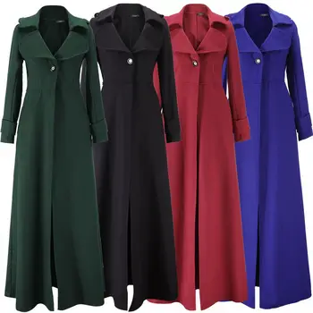Женские пальто Оверсайз Bayan Mont Modell 2023 В Европе И США, Осенне-зимнее Длинное Войлочное пальто Slim Women'S Wea