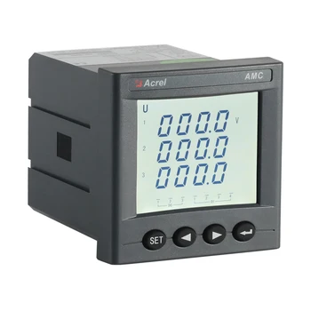 ЖК-дисплей AMC72L-AV3, трехфазный цифровой вольтметр переменного тока напряжением 660 В, класс точности 0,5, экономичный программируемый измеритель