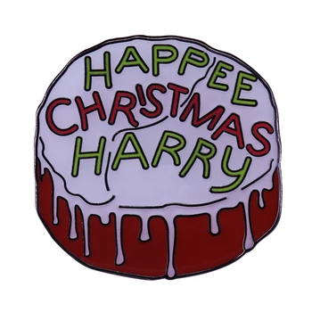Значок с рождественским тортом, вдохновленный праздничным тортом, подаренным Хэри в 