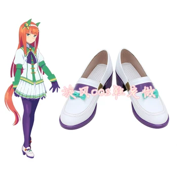 Игра Umamusume: Pretty Derby Silence Suzuka Косплей Обувь Из Искусственной Кожи Хэллоуин Карнавальные Сапоги Косплей Реквизит На Заказ