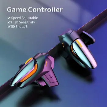 Игровой контроллер PUBG С регулируемой скоростью 50 выстрелов / с Игровой вспомогательный геймпад Игровой триггер для iOS Игровой триггер Игровой джойстик