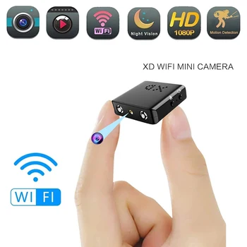 Ик-Wi-Fi Камера Встроенный микрофон Xd Мини-камера Микро Интеллектуальная Самая Маленькая Камера Камера Движения 1080p Hd