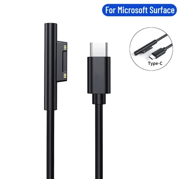 Источник питания USB Type C Быстрое зарядное устройство PD Кабель-адаптер для Microsoft Surface Pro