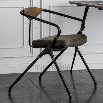 Итальянский кованого железа ресторан подлокотником стулья для столовой бытовой мебелью спинка кресла спальня регистрации переговоров, стул СР