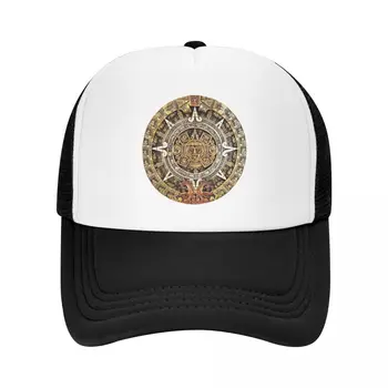 Каменный календарь ацтеков, бейсбольная кепка, шляпа дерби, новинка в шляпе, мужская шляпа для гольфа, мужская женская