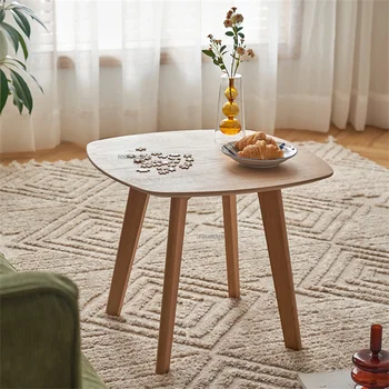 Квадратный столик из массива дерева в скандинавском стиле для гостиной, мебель Ins, Креативные японские татами, домашний диван, приставной столик, журнальные столики