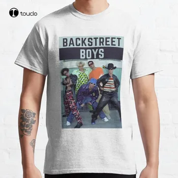 Классическая футболка Backstreet Boys, хлопковая футболка унисекс на заказ, футболки с цифровой печатью для подростков, женские рубашки