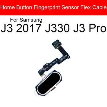 Кнопка Home Гибкий ленточный кабель в сборе для Samsung Galaxy J3 Pro 2017 J330 Замена ленточного кабеля Home Flex Запасные части для ремонта