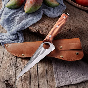 Кованый Обвалочный Нож ручной работы, Кухонный резак, Походный Нож для барбекю, Нож для рыбалки, Инструменты для разделки мяса