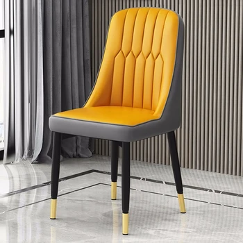 Кожаное офисное кресло для ресторана, роскошные обеденные стулья для гостиной на открытом воздухе, Современная эргономичная мебель для дома Sillas De Comedor