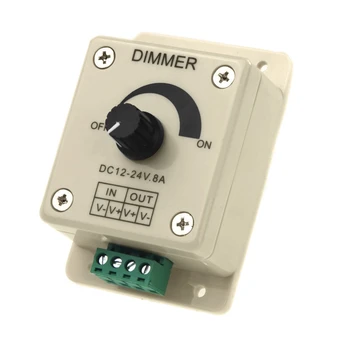 Контроллер светодиодного диммера постоянного тока 12 В-24 В Регулирует один цвет для светодиодной ленты 5050 3528