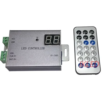 контроллер светодиодных ламп, 1 порт управляет максимальным количеством 4096 пикселей, инфракрасный пульт дистанционного управления, контроллер DMX512, WS2812, UCS1903, эксклюзивное программное обеспечение