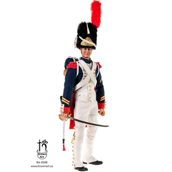 КОРИЧНЕВОЕ ИСКУССТВО Наполеоновская империя BA-0008 гвардейский капрал 1812-1815 1/6 модель солдата