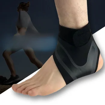 Левый/ Правый рукав для ног, Носки для поддержки лодыжки, Компрессионные носки Против растяжения связок, Защитный Герметизируемый бандаж для поддержки лодыжки, 1 шт.