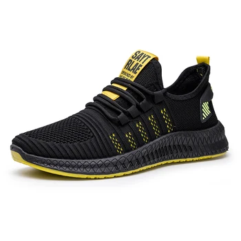 Легкие кроссовки из эластичной ткани, мужская обувь, дышащие спортивные кроссовки для бега, Zapatillas De Deporte, прямая поставка, 39-48