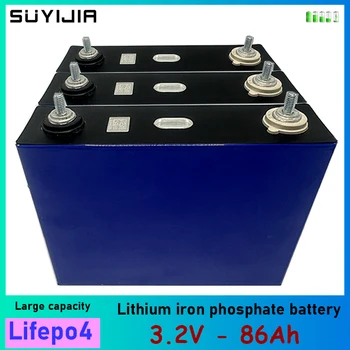 Литий-железо-фосфатная аккумуляторная батарея Lifepo4 86Ah 3,2 В для системы хранения солнечной энергии, автомобиля Camper, тележки для гольфа, вилочного погрузчика