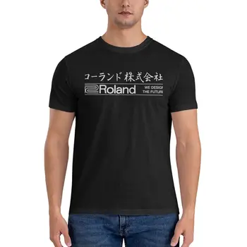 Логотип Roland на японском языке (светлый!) Классическая футболка Essential, мужская футболка, мужская одежда