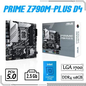 Материнская плата Asus PRIME Z790M-PLUS D4 LGA 1700 DDR4 Intel 12th 13th i3 i5 i7 i9 LGA 1700 Процессор M.2 128 ГБ Материнская плата Intel Z790