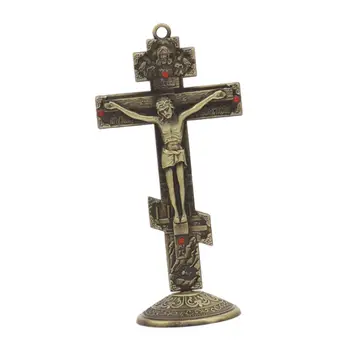 Металлическое Распятие Орнамент Распятие Настенные Кресты для Камина Церковная Столешница