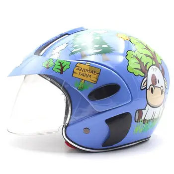 Милый мотоциклетный всесезонный шлем для защиты головы, наклейка на шлем, Аксессуары, головной убор, шлем для мальчиков и девочек
