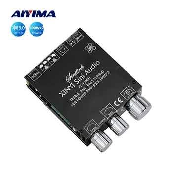 Мини-Аудиоусилители AIYIMA TPA3116 Bluetooth 5.0 Плата усилителя мощности 100Wx2 Стереоусилитель Цифровой Звукоусилитель
