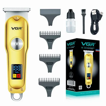 Мини-машинка для стрижки волос VGR, беспроводная электрическая машинка для стрижки волос, профессиональная машинка для стрижки волос налысо, парикмахерская Машинка для стрижки волос для мужчин V-290