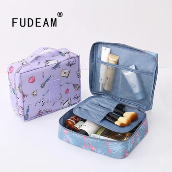 Многофункциональная женская сумка для хранения на открытом воздухе FUDEAM, Органайзер для туалетных принадлежностей, косметичка, Портативные Водонепроницаемые женские дорожные косметички