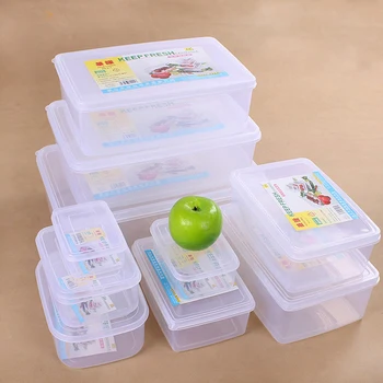Многофункциональный прозрачный герметичный набор Crisper Set, пластиковый Влагостойкий ящик для хранения продуктов, Кухонные контейнеры с логотипом