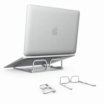 Модная портативная подставка для ноутбука, складной кронштейн из алюминиевого сплава в форме очков для ноутбука, держатель для планшета iPad, подставка для ноутбука