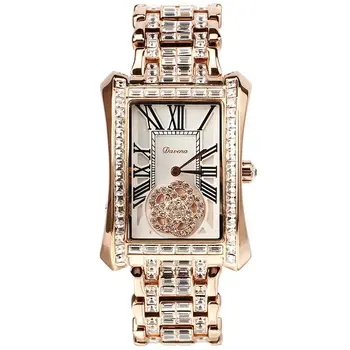 Модные роскошные часы Good Luck Comes Camellia, женские часы с бриллиантами, часы со стальным ремешком, ювелирные часы крупного бренда