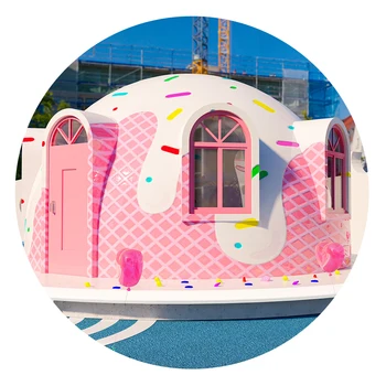 Модульный купольный дом из высококачественного полистирола, сборная круглая прозрачная палатка