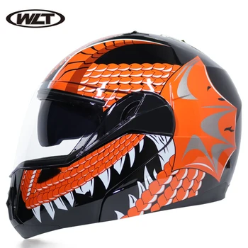Модульный флип-шлем predator с двумя линзами Capacete Casco moto Шлем для мотогонок, одобренный DOT для мотокросса на байке
