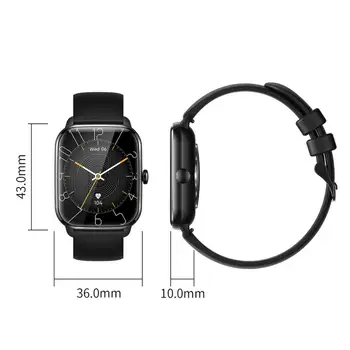 Мощные модные смарт-часы с поддержкой нескольких языков, цифровые наручные часы с большим экраном IPS, умное напоминание