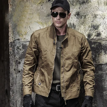 Мужская демисезонная водонепроницаемая куртка в армейском стиле, полевое тактическое пальто, куртка тактического пилота-бомбардировщика, ветровка, прямая поставка одежды