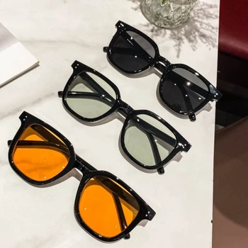 Мужские И женские солнцезащитные очки, высококачественные солнцезащитные очки, классические квадратные очки чайного цвета, модные солнцезащитные очки для велоспорта и рыбалки 2023 года.