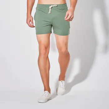 Мужские шорты Summer Jogger Короткие Хлопчатобумажные Дышащие Мужские Повседневные спортивные костюмы больших размеров, мужские спортивные штаны для фитнеса и бега с завязками
