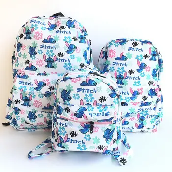 Мультфильм Disney Stitch Милый Детский школьный ранец Люксового бренда Большой емкости Дорожная сумка Модный Студенческий рюкзак большой емкости