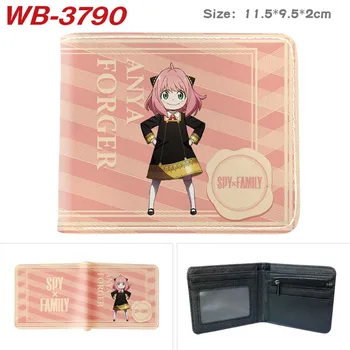 Мультяшный кошелек Anime Spy Family Forger, Мужской студенческий кошелек из искусственной кожи с отделением для карт и карманом для монет