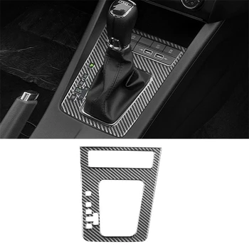 Наклейка для отделки центральной панели управления автомобиля, декоративные детали из углеродного волокна, аксессуар для Skoda Octavia A7 2015-2020