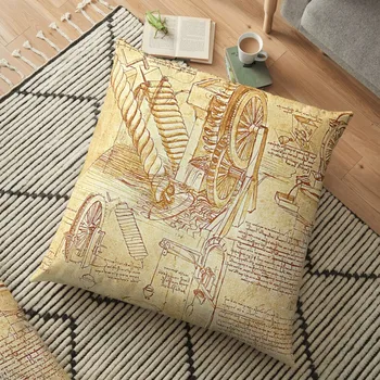 Напольная подушка Leonardo da Vinci, декоративные диванные подушки, чехол-накладка