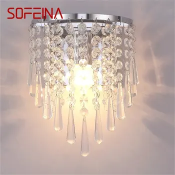 Настенные светильники SOFEINA LED Современные Скандинавские роскошные внутренние Хрустальные бра Освещение для дома