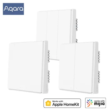 Настенный Выключатель Aqara D1 ZigBee Smart Wireless Key Light Пульт Дистанционного Управления Zero Line Fire Wire Нейтральные Переключатели Xiaomi Mi Home Homekit