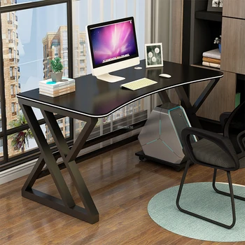 Настольные компьютерные столы из нержавеющей стали Мебель для домашнего офиса Простой Офисный Компьютерный стол Спальня Учебный игровой стол для студентов