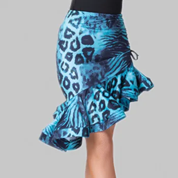 Новая юбка для латиноамериканских танцев, женское платье для соревнований, платье с рыбьим хвостом, бальное платье для танцев Ча-ча-Ча Сальса Румба, платье для танцовщицы S-3XL