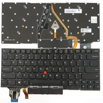 Новинка для Lenovo Thinkpad X1 Carbon 7th Gen 2019 Type 20QD 20QE 20R1 20R2 Клавиатура ноутбука с подсветкой США
