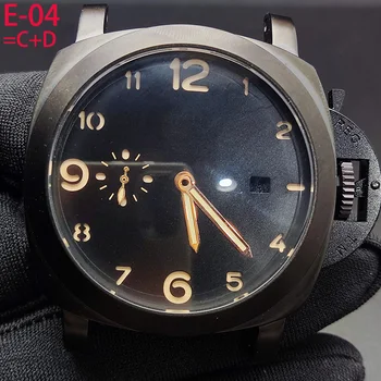 Новые корпуса для часов ST2555 из нержавеющей стали диаметром 44 мм, изготовленные на заказ с логотипом или названием, аксессуары для мужских автоматических часов DIY