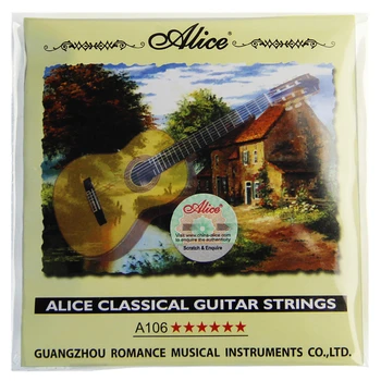 НОВЫЕ струны для классической гитары Alice A106 из прозрачного нейлона